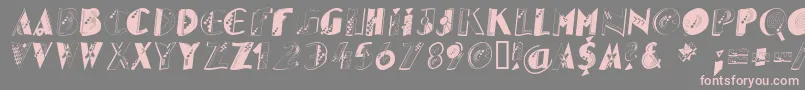 Glito Font – Pink Fonts on Gray Background