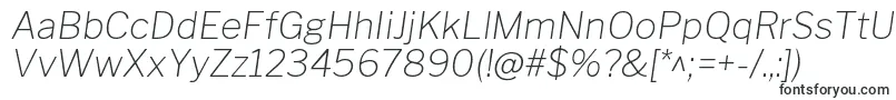 LibrefranklinThinitalic-Schriftart – Schriften für das Profilbanner