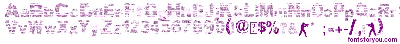 Callmemaybe Font – Purple Fonts on White Background