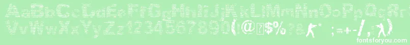 Callmemaybe Font – White Fonts on Green Background