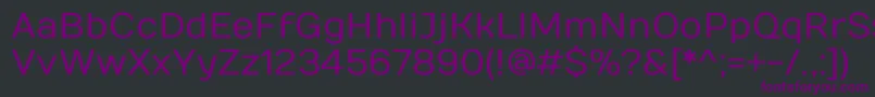 NumansRegular Font – Purple Fonts on Black Background