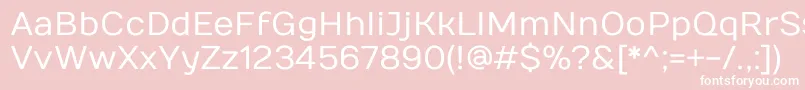 NumansRegular Font – White Fonts on Pink Background