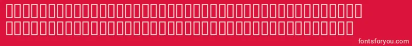 LudlowDingbats Font – Pink Fonts on Red Background