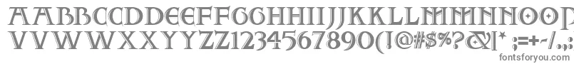 フォントTwo – 白い背景に灰色の文字