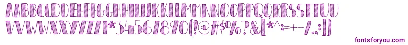 OrganiqueDemo Font – Purple Fonts on White Background