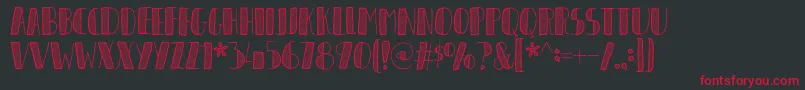 OrganiqueDemo Font – Red Fonts on Black Background