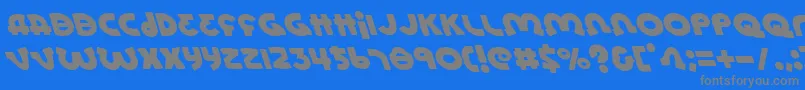 Więcej informacji o czcionce Lionell Czcionka Lionell – szare czcionki na niebieskim tle