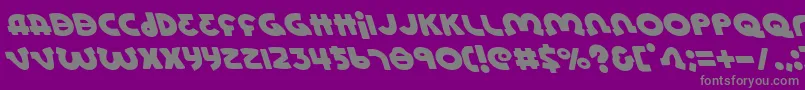Lionell Font – Gray Fonts on Purple Background