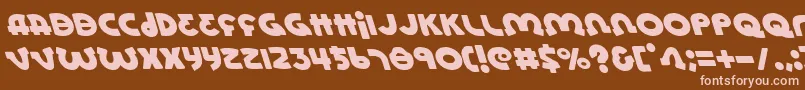 Lionell Font – Pink Fonts on Brown Background