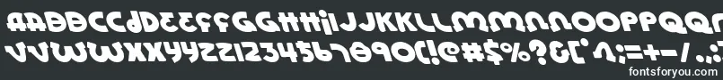 Шрифт Lionell – белые шрифты на чёрном фоне