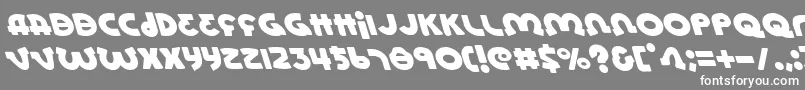 フォントLionell – 灰色の背景に白い文字