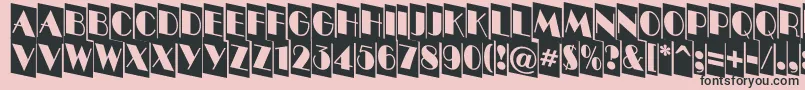 ABenttitulcmdnnr Font – Black Fonts on Pink Background