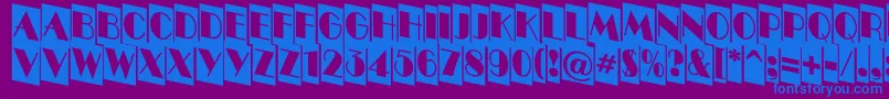 ABenttitulcmdnnr Font – Blue Fonts on Purple Background