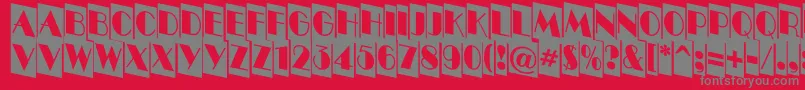 ABenttitulcmdnnr Font – Gray Fonts on Red Background