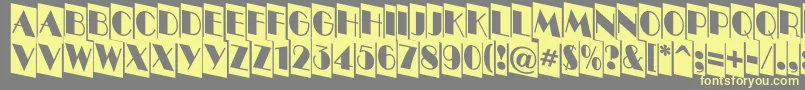 ABenttitulcmdnnr Font – Yellow Fonts on Gray Background