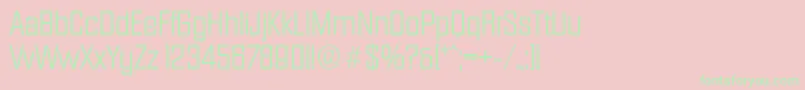 DiamanteserialLightRegular Font – Green Fonts on Pink Background