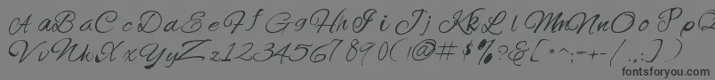 Offingapp Font – Black Fonts on Gray Background