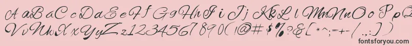 Offingapp Font – Black Fonts on Pink Background