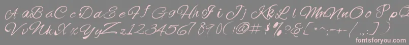 Offingapp Font – Pink Fonts on Gray Background