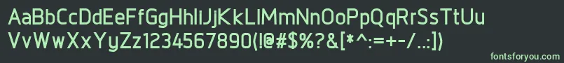 Więcej informacji o czcionce NorpethBold Czcionka NorpethBold – zielone czcionki na czarnym tle