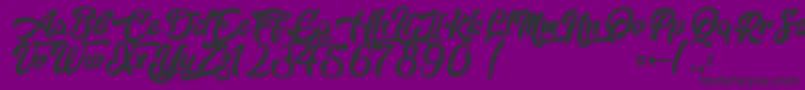Dopestyle Font – Black Fonts on Purple Background