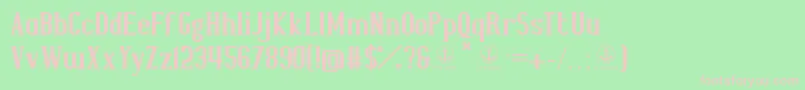 Joyeux Font – Pink Fonts on Green Background