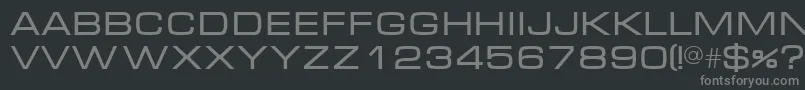 MicraNormal Font – Gray Fonts on Black Background