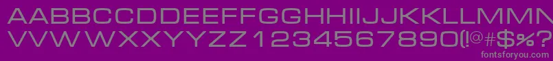 MicraNormal Font – Gray Fonts on Purple Background