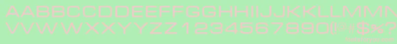 MicraNormal Font – Pink Fonts on Green Background