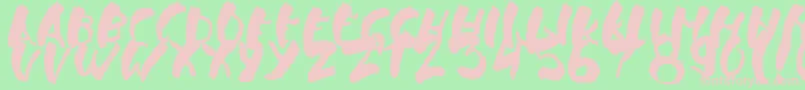 Falsthan Font – Pink Fonts on Green Background