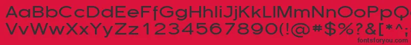 フォントFlorsn13 – 赤い背景に黒い文字