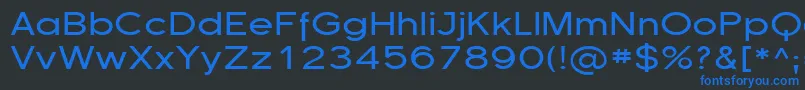Шрифт Florsn13 – синие шрифты на чёрном фоне