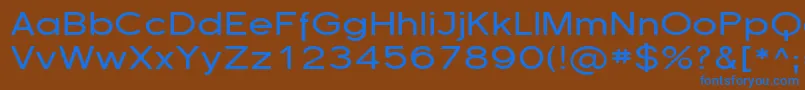 Шрифт Florsn13 – синие шрифты на коричневом фоне