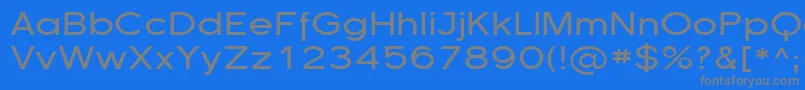 フォントFlorsn13 – 青い背景に灰色の文字