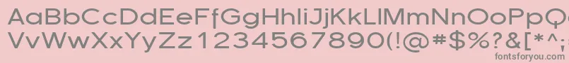 フォントFlorsn13 – ピンクの背景に灰色の文字