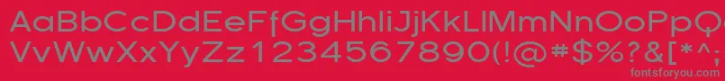 フォントFlorsn13 – 赤い背景に灰色の文字
