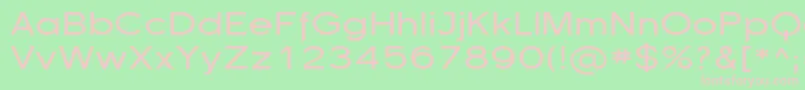 Florsn13-fontti – vaaleanpunaiset fontit vihreällä taustalla