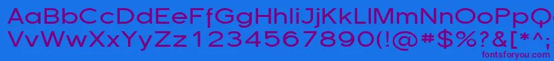 Шрифт Florsn13 – фиолетовые шрифты на синем фоне