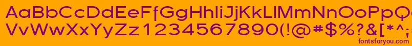Шрифт Florsn13 – фиолетовые шрифты на оранжевом фоне