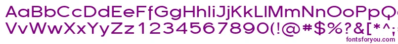 フォントFlorsn13 – 白い背景に紫のフォント