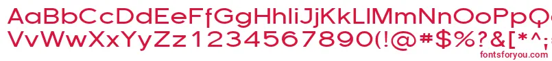 Florsn13-fontti – punaiset fontit valkoisella taustalla