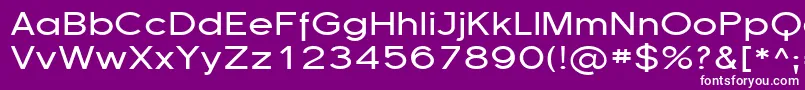Florsn13-fontti – valkoiset fontit violetilla taustalla