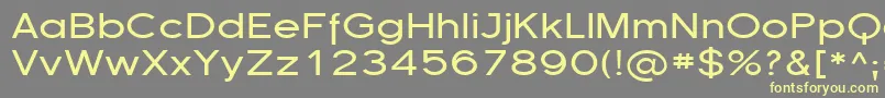 Florsn13-fontti – keltaiset fontit harmaalla taustalla