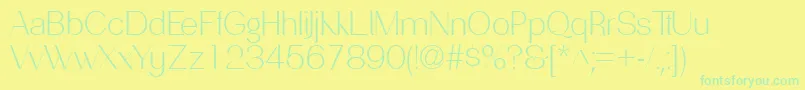 Weitere Informationen zur PassionsanspdacLight-Schriftart PassionsanspdacLight-Schriftart – Grüne Schriften auf gelbem Hintergrund