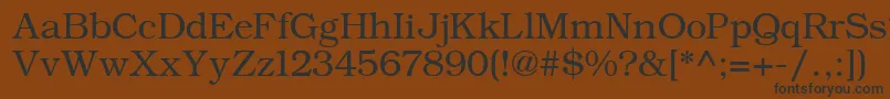 ErBukinistKoi8Normal-Schriftart – Schwarze Schriften auf braunem Hintergrund