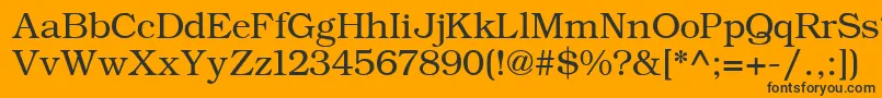 ErBukinistKoi8Normal Font – Black Fonts on Orange Background