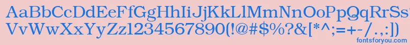 ErBukinistKoi8Normal-Schriftart – Blaue Schriften auf rosa Hintergrund
