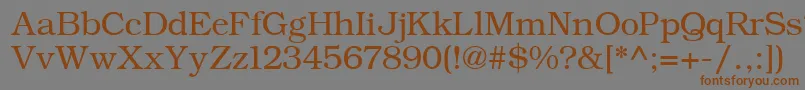 ErBukinistKoi8Normal Font – Brown Fonts on Gray Background