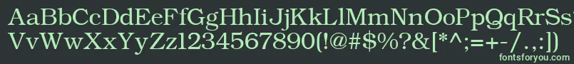 フォントErBukinistKoi8Normal – 黒い背景に緑の文字