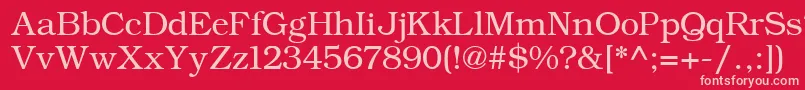 ErBukinistKoi8Normal Font – Pink Fonts on Red Background
